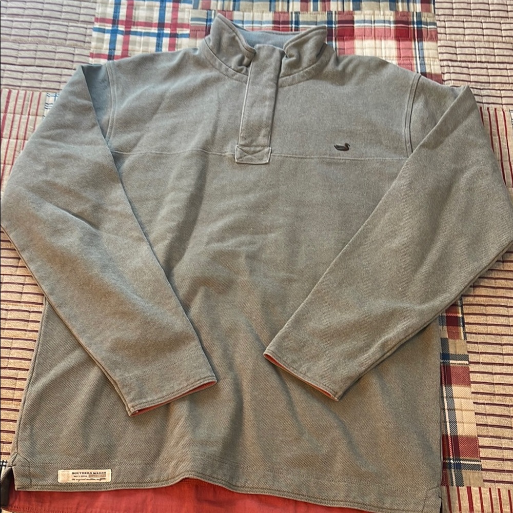 Vineyard Vines Gray Pullover With Button Detail - image 1